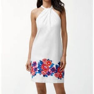 Tommy bahama Frieda Floral Linen-Blend Halter Dress size medium